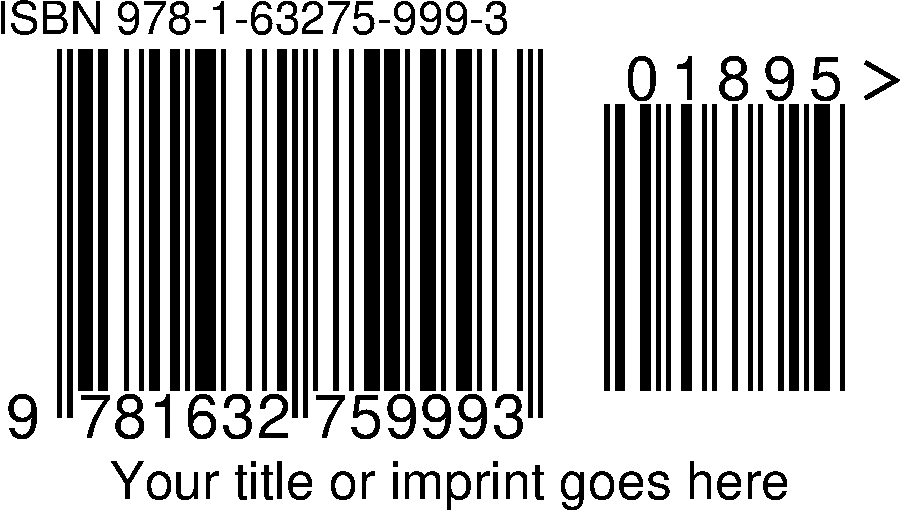Barcode with digits and caption in Helvetica