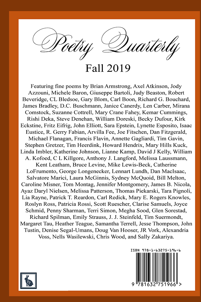 Poetry Quarterly Fall 2019 - Click Image to Close